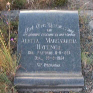HATTINGH Aletta Margaretha 1897-1954