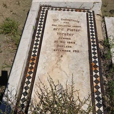 VERSTER Gerrit Pieter 1849-1929 &amp; Louisa Helena OLIVIER 1853-1922