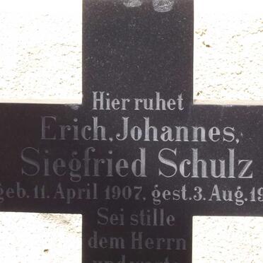 SCHULZ Erich Johannes Siegfried 1907-1911 :: SCHULZ Editha Magdalena Johanna 1903-1904