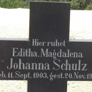 SCHULZ Editha Magdalena Johanna 1903-1904