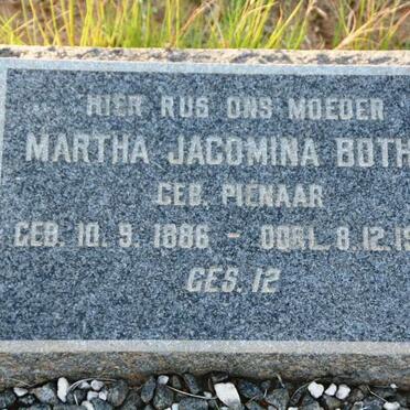 BOTHA Martha Jacomina nee PIENAAR 1886-1965