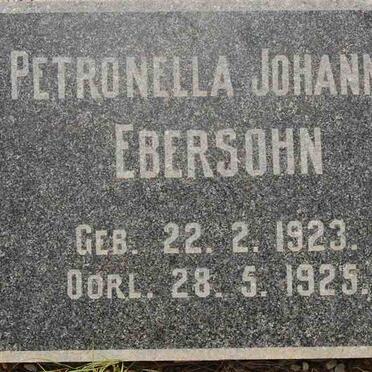 EBERSOHN Petronella Johanna 1923-1925