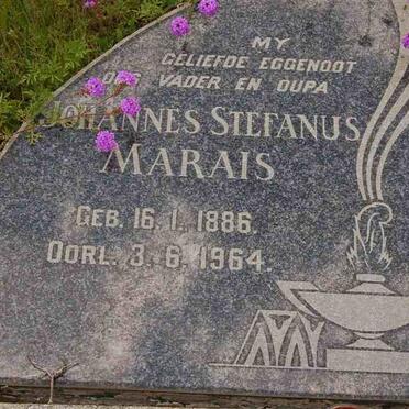 MARAIS Johannes Stefanus 1886-1964