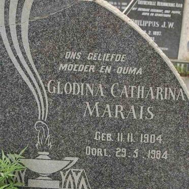 MARAIS Glodina Catharina 1904-1984