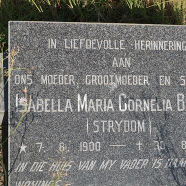 BASSON Isabella Maria Cornelia nee STRYDOM 1900-1981