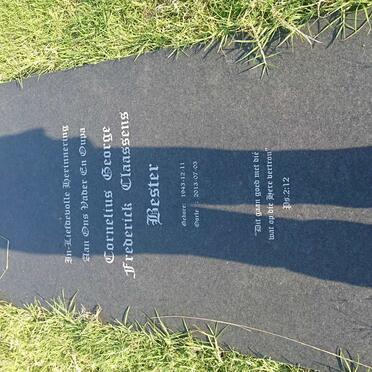 BESTER Cornelius George Frederick Claassens 1943-2013