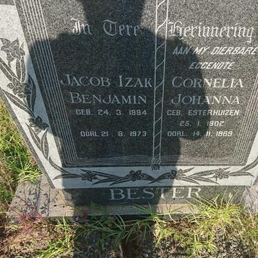 BESTER Jacob Izak Benjamin 1884-1973 &amp; Cornelia Johanna ESTERHUIZEN 1902-1969