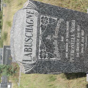 LABUSCHAGNE Petronella Maria nee BRITS 1855-1950