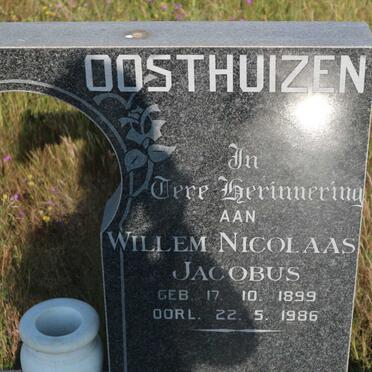 OOSTHUIZEN Willem Nicolaas Jacobus 1899-1986