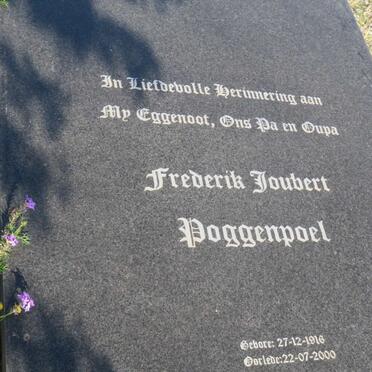 POGGENPOEL Frederik Joubert 1916-2000