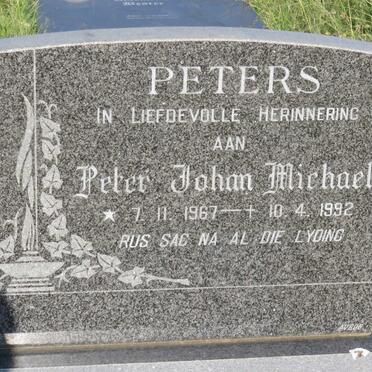 PETERS Peter John Michael 1967-1992