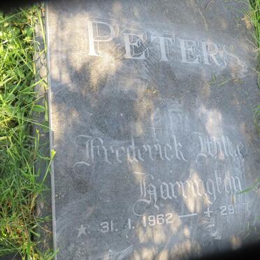 PETERS Frederick Wilhelm Harrington 1962-1987