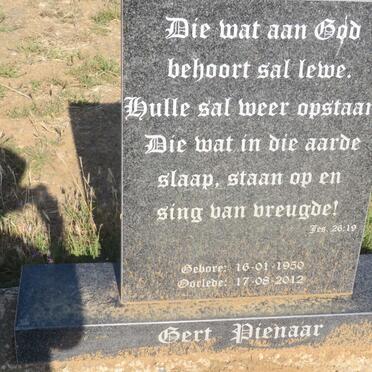 PIENAAR Gert 1950-2012