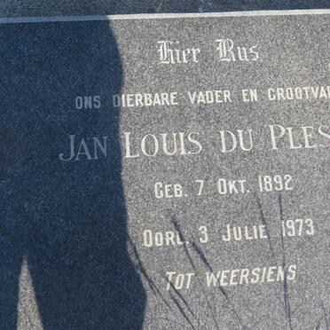 PLESSIS Jan Louis, du 1892-1973
