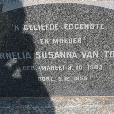 TONDER Cornelia Susanna, van nee MAREE 1903-1956
