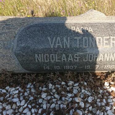 TONDER Nicolaas Johannes, van 1907-1968