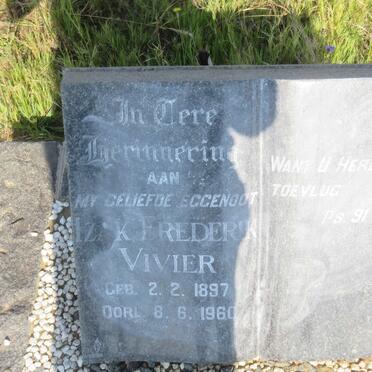 VIVIER Izak Frederik 1897-1960
