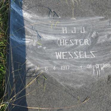 WESSELS H.J.J. 1917-1986