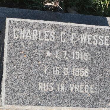 WESSELS Charles G.F. 1915-1956