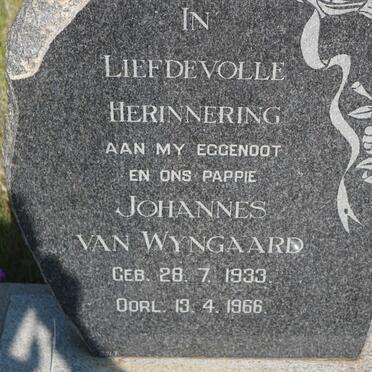 WYNGAARD Johannes, van 1933-1966