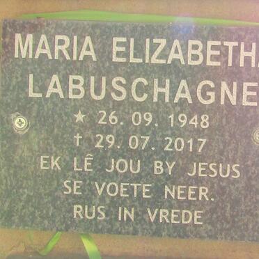 LABUSCHAGNE Maria Elizabetha 1948-2017