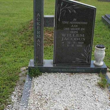 ACKERMAN Willem Jacobus 1909-1992