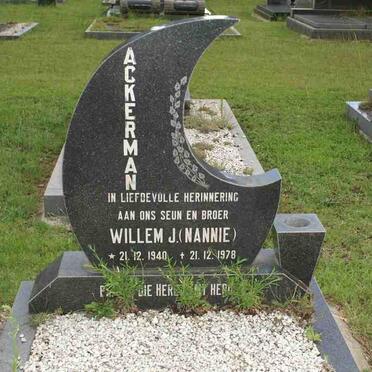 ACKERMAN Willem J. 1940-1978