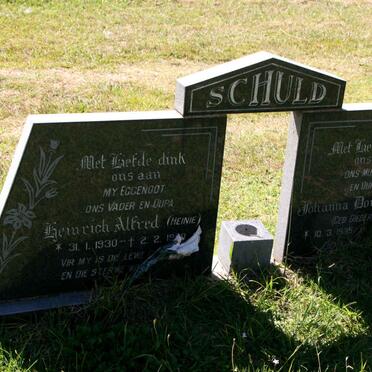 SCHULD Heinrich Alfred 1930-19?0 & Johanna Dorothea DIEDERICKS 1935- 