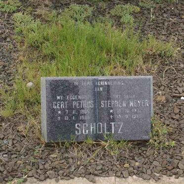 SCHOLTZ Gert Petrus 1905-1986, SCHOLTZ  Stephen Meyer  1832-1985