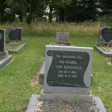SCHALKWYK Jan Gabriel, van 1893-1964