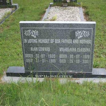 SPILSBURY Alan Edward 1920-1985 &amp; Wilhelmina Classina 1928-2001
