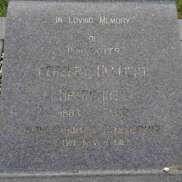 SPERSHOTT Herbert Clement 1883-1963