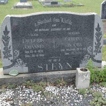 STEYN Diederik Johannes 1873-1955 &amp; Gertina Jacoba WILLEMSE 1881-1977