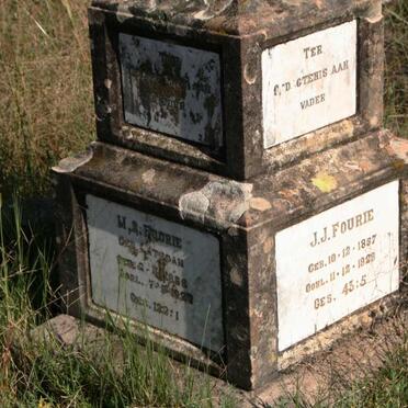 FOURIE J.J. 1857-1928 & M.S. LATEGAN 1868-192?