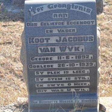 WYK Koot Jacobus, van 1892-1939