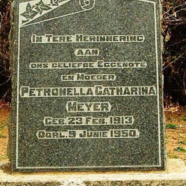 MEYER Petronela Catharina 1913-1950