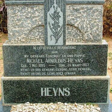 HEYNS Michiel Arnoldus 1885-1957