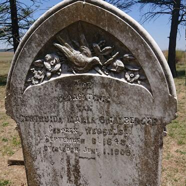 SMALBERGER Gertruida Maria nee WESSELS 1848-1908