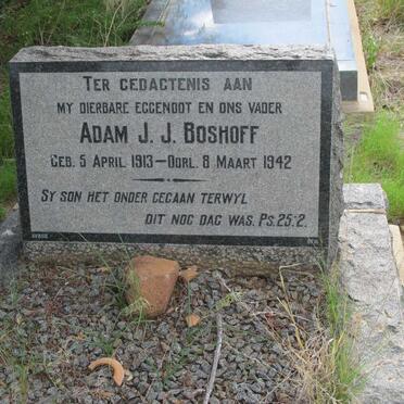 BOSHOFF Adam J.J. 1913-1942