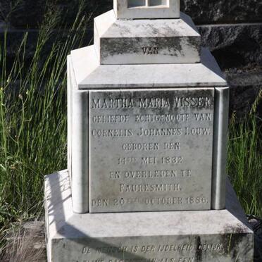 LOUW Martha Maria nee VISSER 1832-1886