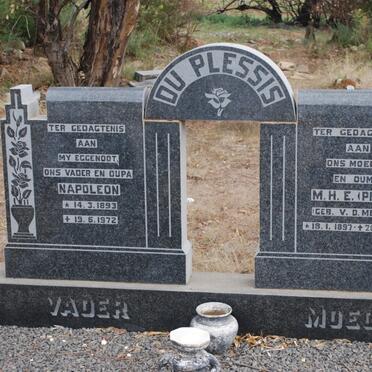 PLESSIS Napoleon, du 1893-1972 &amp; M.H.E. v.d. MERWE 1897-1973