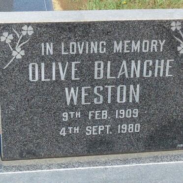 WESTON Olive Blanche 1909-1980