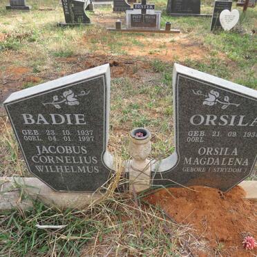 ? Jacobus Cornelius Wilhelmus 1937-1997 & Orsila Magdalena STRYDOM 1935-