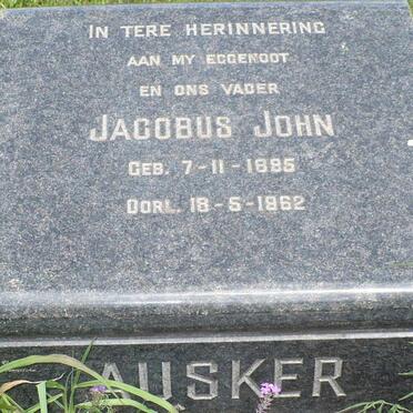 AUSKER Jacobus John 1885-1962