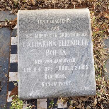 BOTHA Catharina Elizabeth nee VAN JAARSVELD 1879-1956