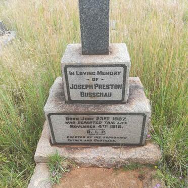 BUSSCHAU Joseph Preston 1887-1918