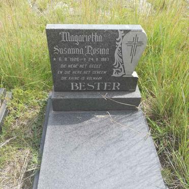 BESTER Magarietha Susanna Rosina 1926-1987