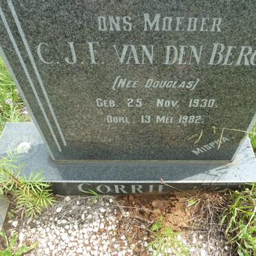 BERGH C.J.F., van den nee DOUGLAS 1930-1982