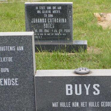 BUYS Pieter Barendse 1930- &amp; Catharina Maria WESSELS 1935-1989