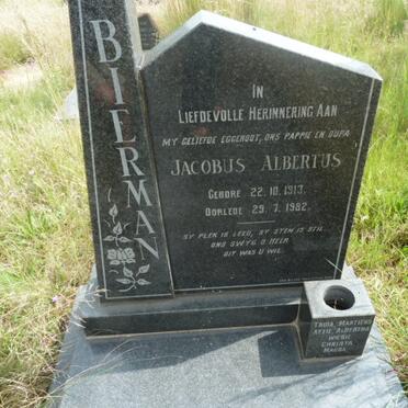 BIERMAN Jacobus Albertus 1913-1982